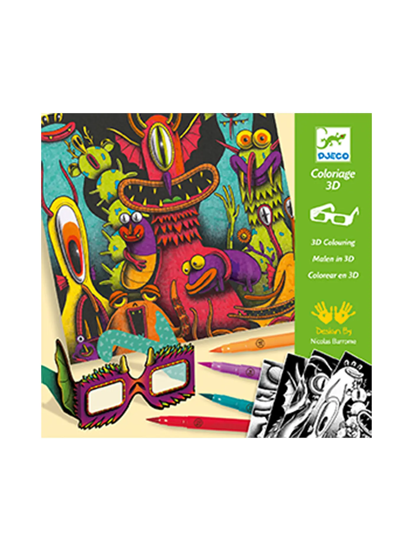 DJECO | Bastelset - Funny Freaks 3D | 